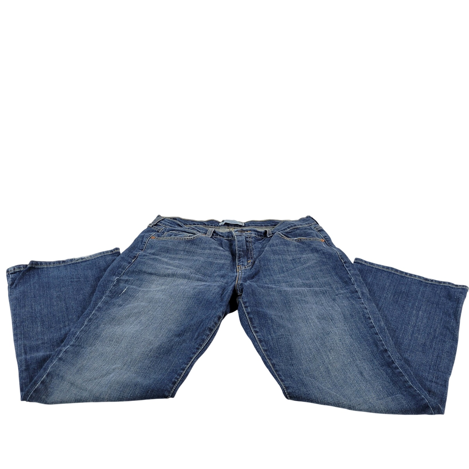 Levi's 515 Boot Cut Jeans Women's Size 12 S C Blue Denim Distressed